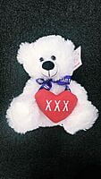 DANII White Bear with Red Heart DANII White Bear with Red Heart